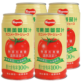 可果美 蕃茄汁(無鹽) (340ml*4罐/組)