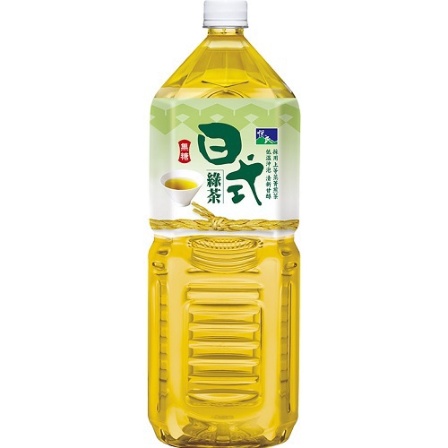 悅氏 日式綠茶-無糖(2000ml/瓶)