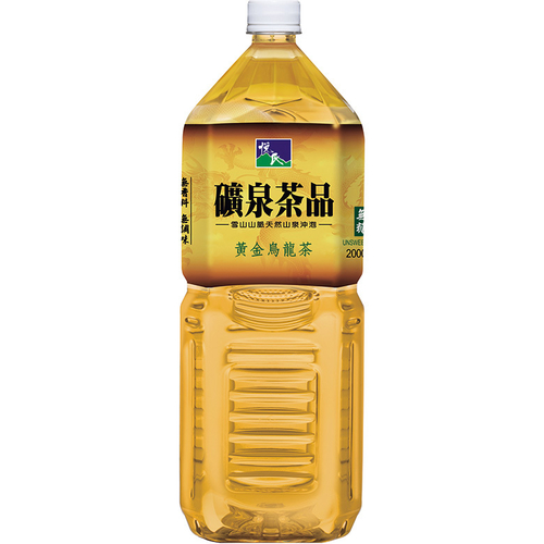 悅氏 礦泉黃金烏龍茶-無糖(2000ml/瓶)