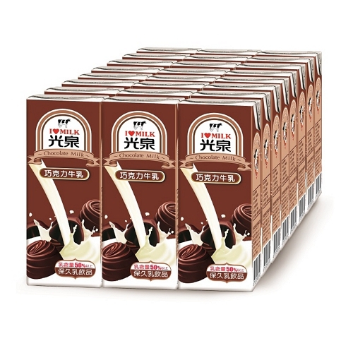 光泉 巧克力牛奶(200ml*24包/箱)