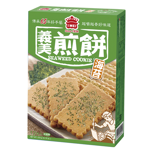 義美 煎餅量販盒-海苔(231g/盒)