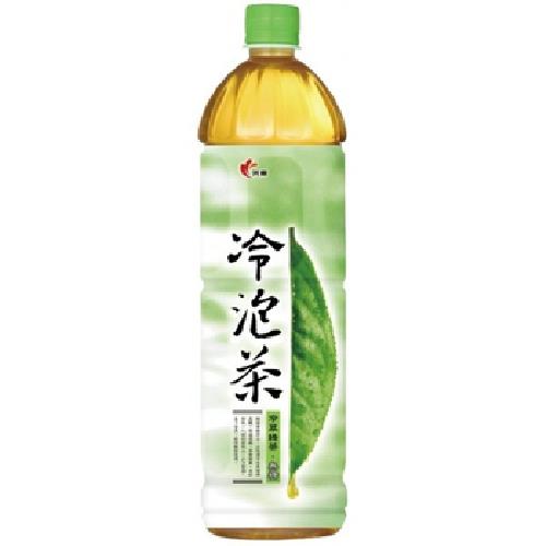光泉 冷泡茶-冷萃綠茶(無糖)(1235ml/瓶)