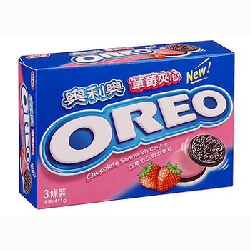 奧利奧 草莓夾心三明治餅乾(358.8g/盒)