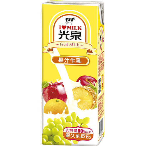 光泉 果汁牛乳(200ml*24包/箱)