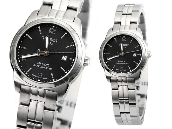 大買家-《tissot》tissot 天梭 prc100系列機械鋼帶女表-黑色 # t