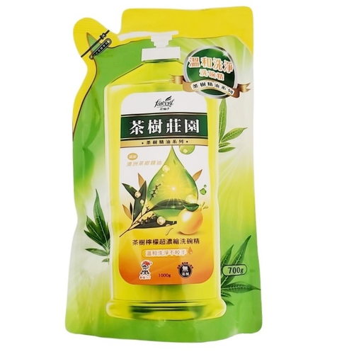 茶樹莊園 超濃縮洗碗精補充包-檸檬(700g)