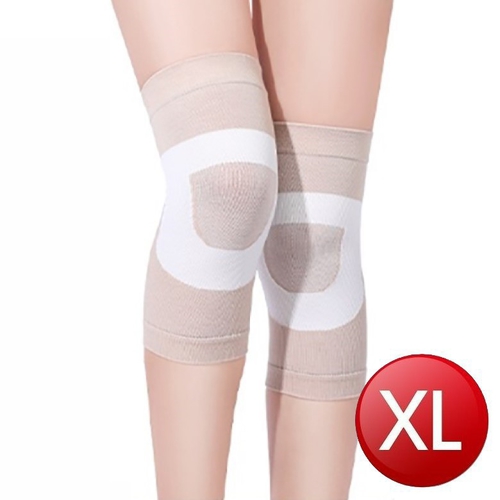 XA 特仕款真絲棉柔日常保養型護膝(一雙入)(親膚色XL)