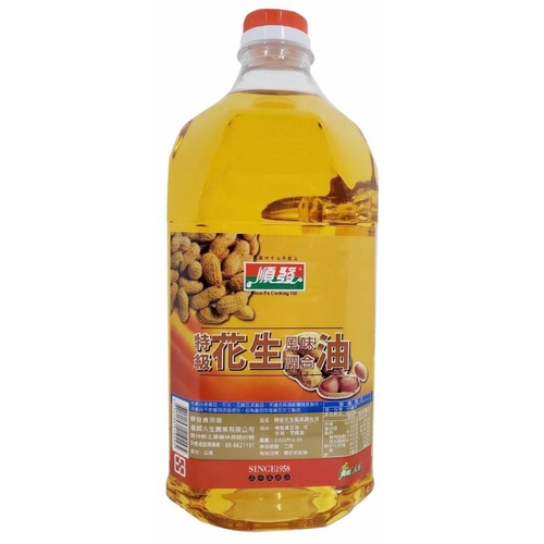 順發 花生風味調合油(2.6L±3%/瓶)